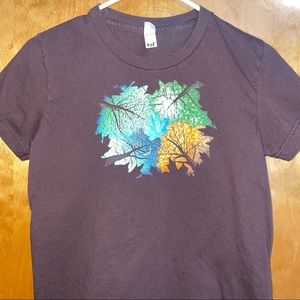 Woot Shirt Seasons/Leaves Womens XL